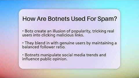 How Are Botnets Used For Spam? - Everyday-Networking