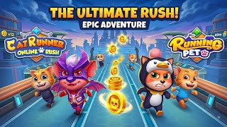 Cat Runner: Online Rush vs Running Pet - Ultimate High Score Challenge!#CatRunner #RunningPet screenshot 5