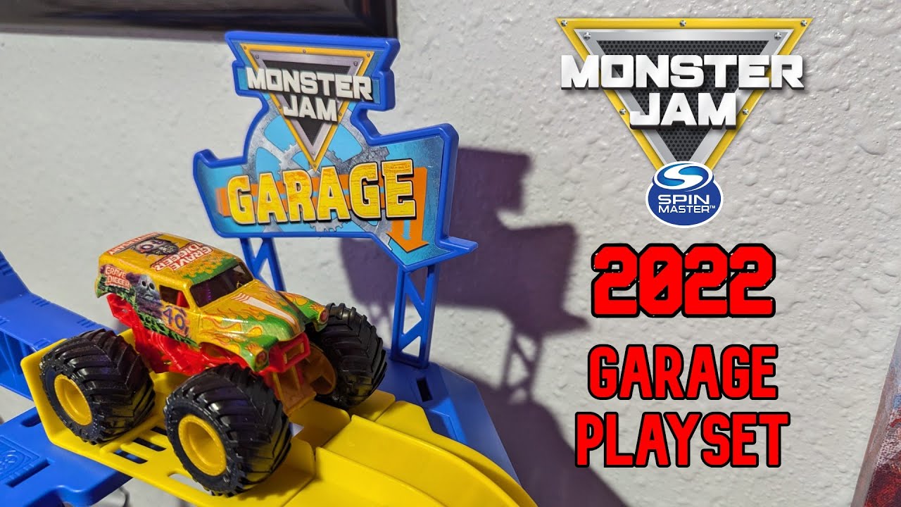 2022 Spin Master Monster Jam Garage Playset Unboxing And Review