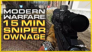 Modern Warfare | 15 Minutes of Sniper Ownage In Open BETA