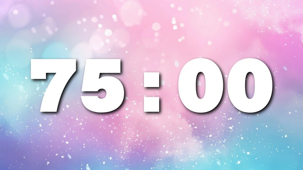 75:00 - Dreamy Pastel Countdown Timer - YouTube
