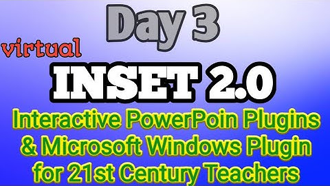 VINSET 2.0 Day 3 - KEY ANSWER | Interactive PowerPoint Plugins & Microsoft Windows
