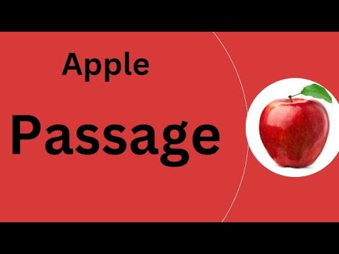 Apple reading comprehension | Simple Sentences | Apple for kindergarten & Grade 1