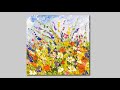 Acrylic Wildflower Painting Palette Knife painting