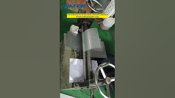 The initial form of the filter element skeleton