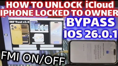 How To Unlock Apple ID Bypass iOS 26.0.1 Locked To Owner iPhone 15 11 12 13 14 16 17
