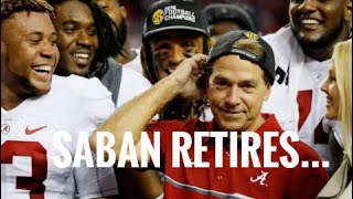 Legendary Alabama Coach Nick Saban Retires