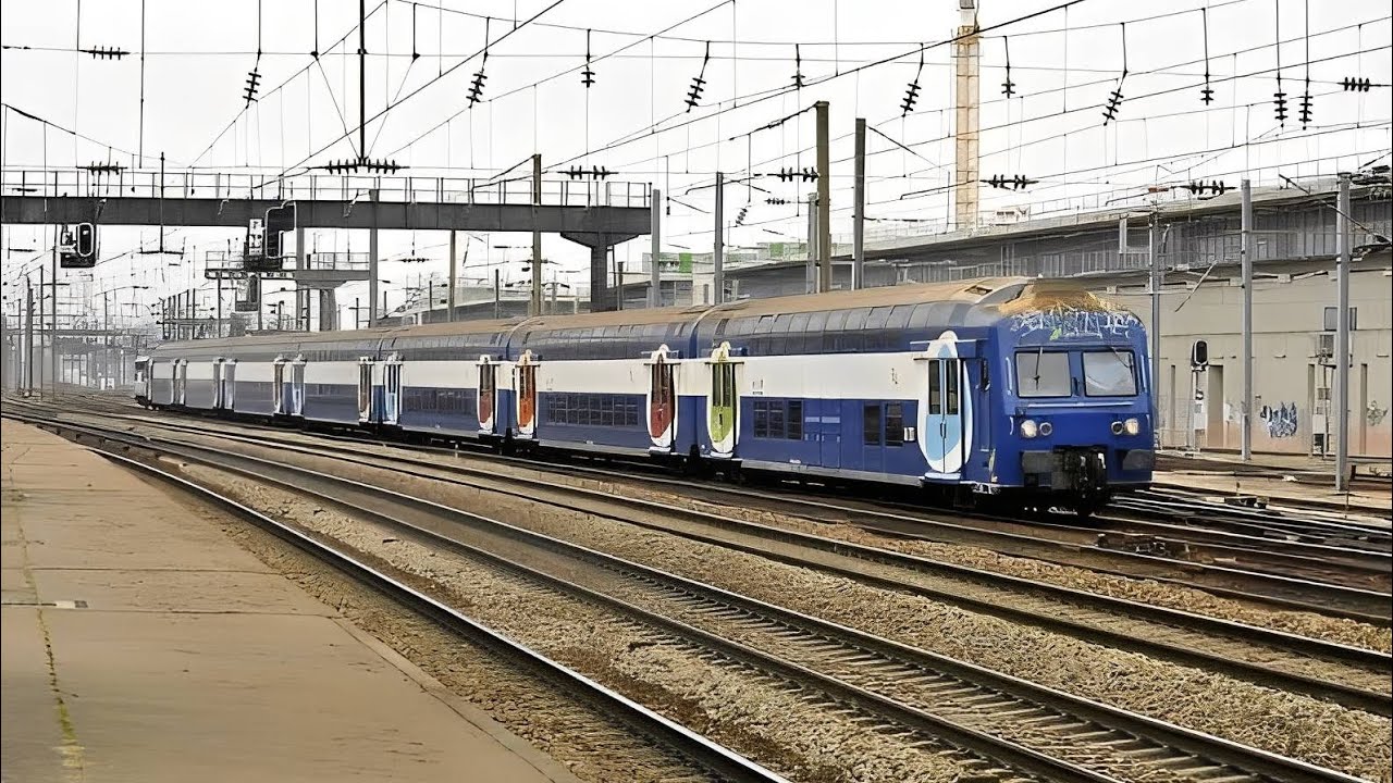 Open rails - Paris St Lazare — Mantes la Jolie en VB2N et BB27300