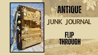 SOLD - Antique Junk Journal Flip ]Through by Hyperstamper