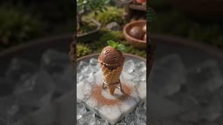Tiny Chef Makes the World's Smallest Chocolate Ice Cream 🍫🍨 | Miniature Cooking ASMR #shorts