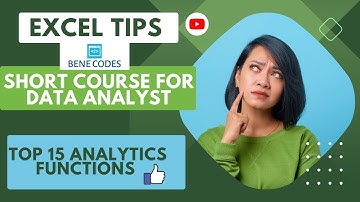 "Mastering Data Analysis: Top 15 Excel Functions Every Data Analyst Must Know"|@Benecodes