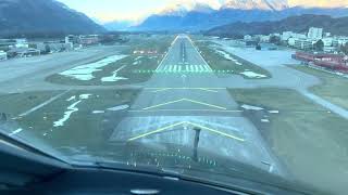 Sion, Switzerland // LSGS IGS RWY 25 Approach // Cockpit POV // 4K