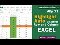 How to Highlight Auto the Active Row and Column in a Data Range