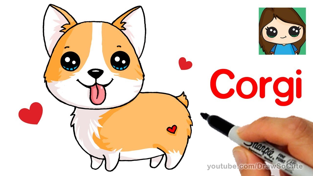 Featured image of post Step By Step Cute Easy Dog Drawings