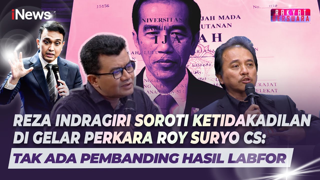 Reza Indragiri Temukan Ketidakadilan di Gelar Perkara Roy Suryo Cs: Tak Ada Pembanding