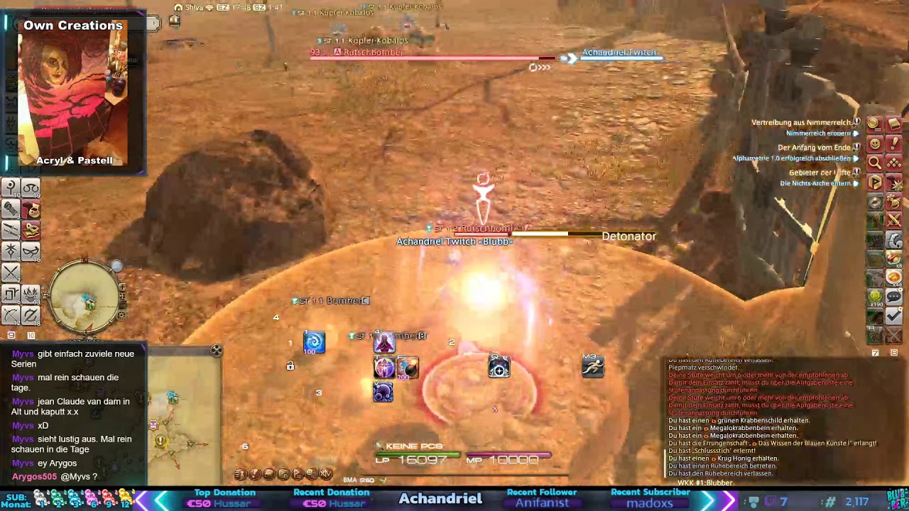 FF14 Alle Blaumagier Open World Kommandos am Stück 1080p