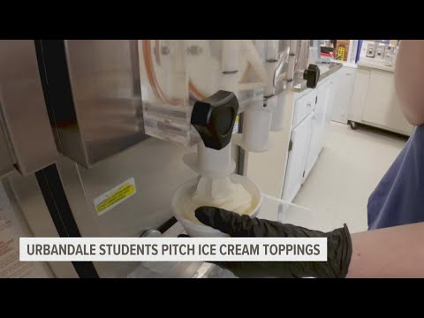 Urbandale Middle School students visit Snookie's to pitch new ice cream toppings