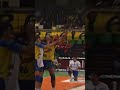 Hall of Famer Andrea Giani with the serve and scoop for the point!