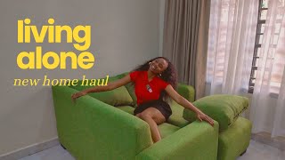 Living Alone Diaries | Unboxing my new apartment🏡 Furniture, fridge, vanity, lamps   more 🤍