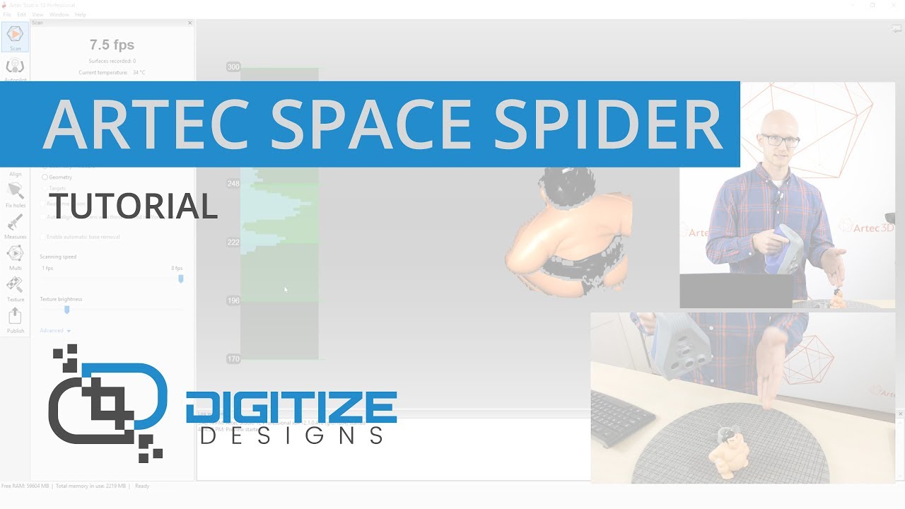 Artec Space Spider Scanning Technique - Tutorial