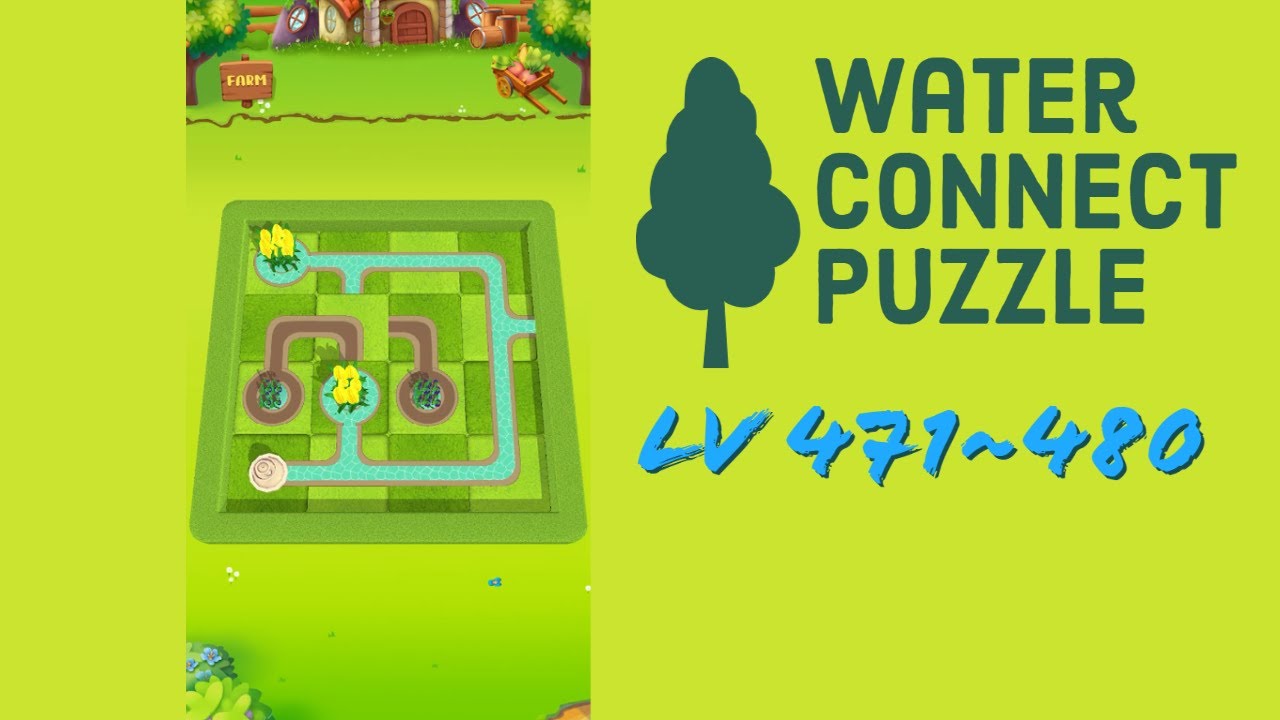 Water Connect Puzzle Level 471~480 Walkthrough