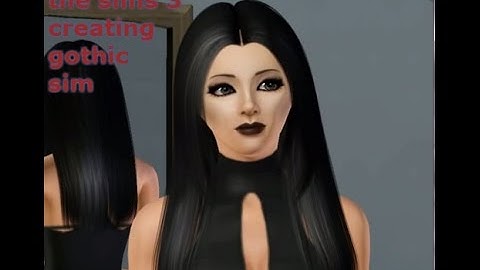 The Sims 3 Create-A-Sim (Creating Gothic Sim)
