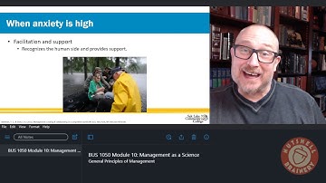 BUS 1050 Module 10: Management as a Science - Spring 2020