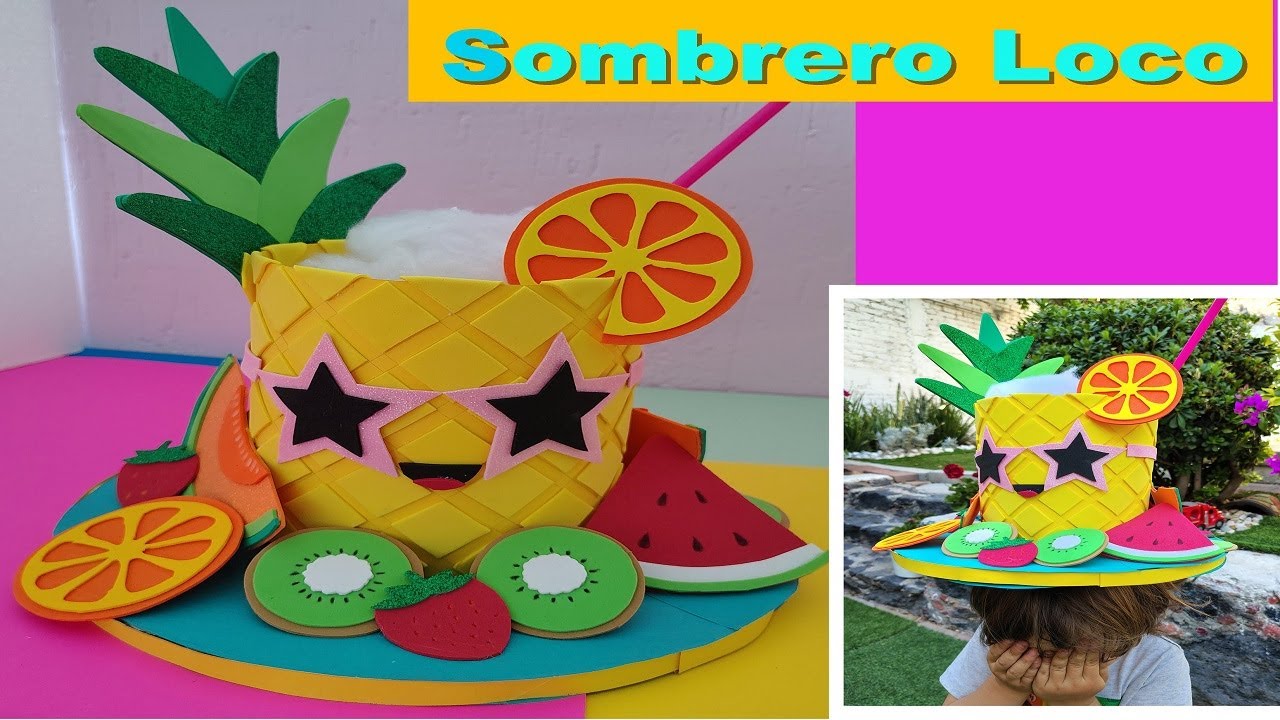 SOMBRERO LOCO 🍍Súper original !!!