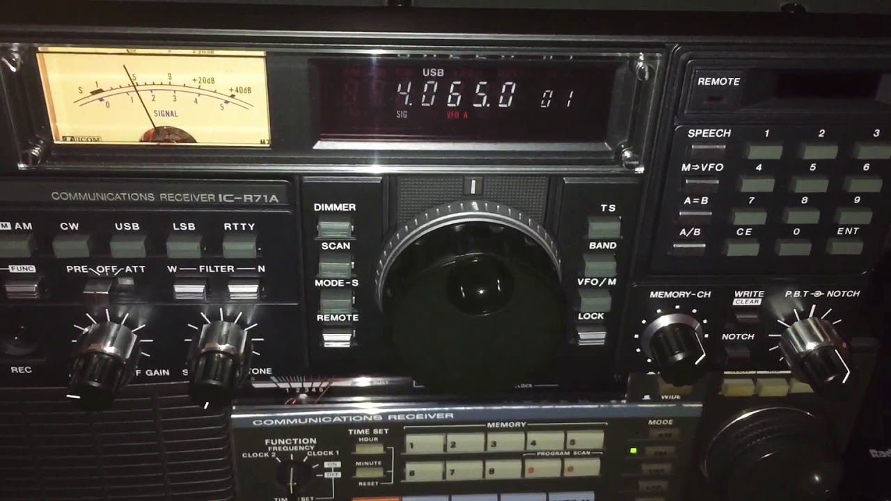 Pirate Radio Station WHYP 10/31/17 Icom IC-R71A - YouTube