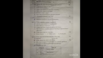 | Std 8th | Semester 1 | Science | Question Paper | 2024 | #learnwithvedant