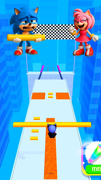 HELP! SONIC GOT STUCK & PINK SONIC IS ROASTING HIM 3D! 😱🔥 #gaming #shorts #shortfeed #viralshorts