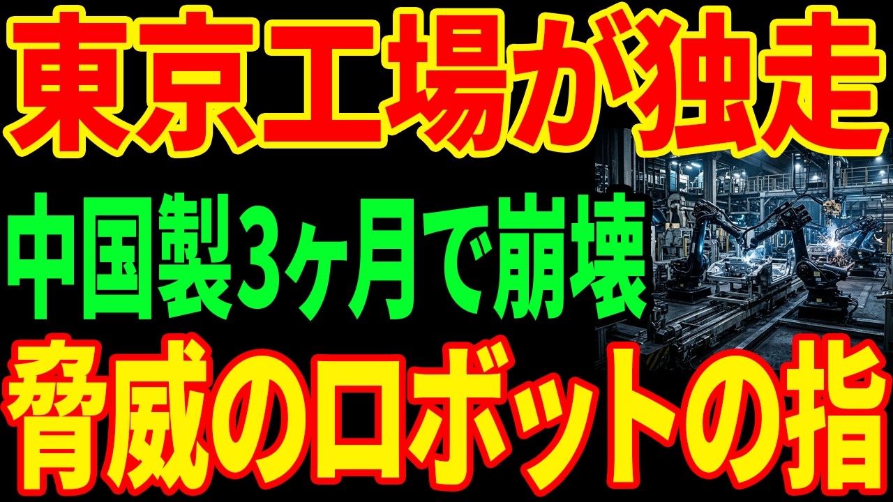 【衝撃の逆説】ロボット産業10兆ドル拡大で日本依存が深まる…恐るべき東京工場の正体とは