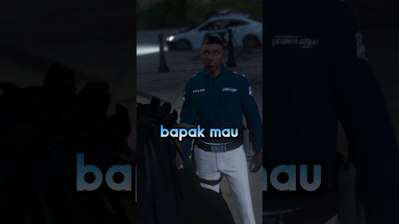 ketemu polisi asik.. #shorts (GTA V RP kalaroleplay tnf)