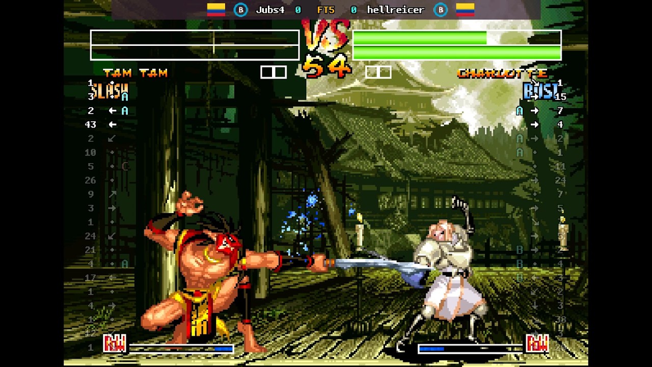 Samurai Shodown IV - 🇨🇴 Jubs4(B) vs 🇨🇴 hellreicer(B