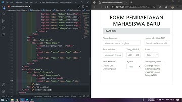 Tutorial Membuat Tampilan Website Form Pendaftaran Mahasiswa Baru | HTML Pemrograman Web