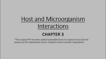 Host and Microorganism Interaction