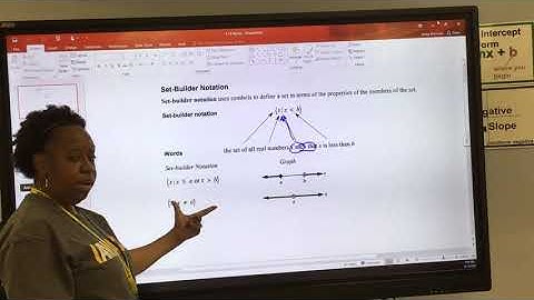 1.1 Set Builder Notation