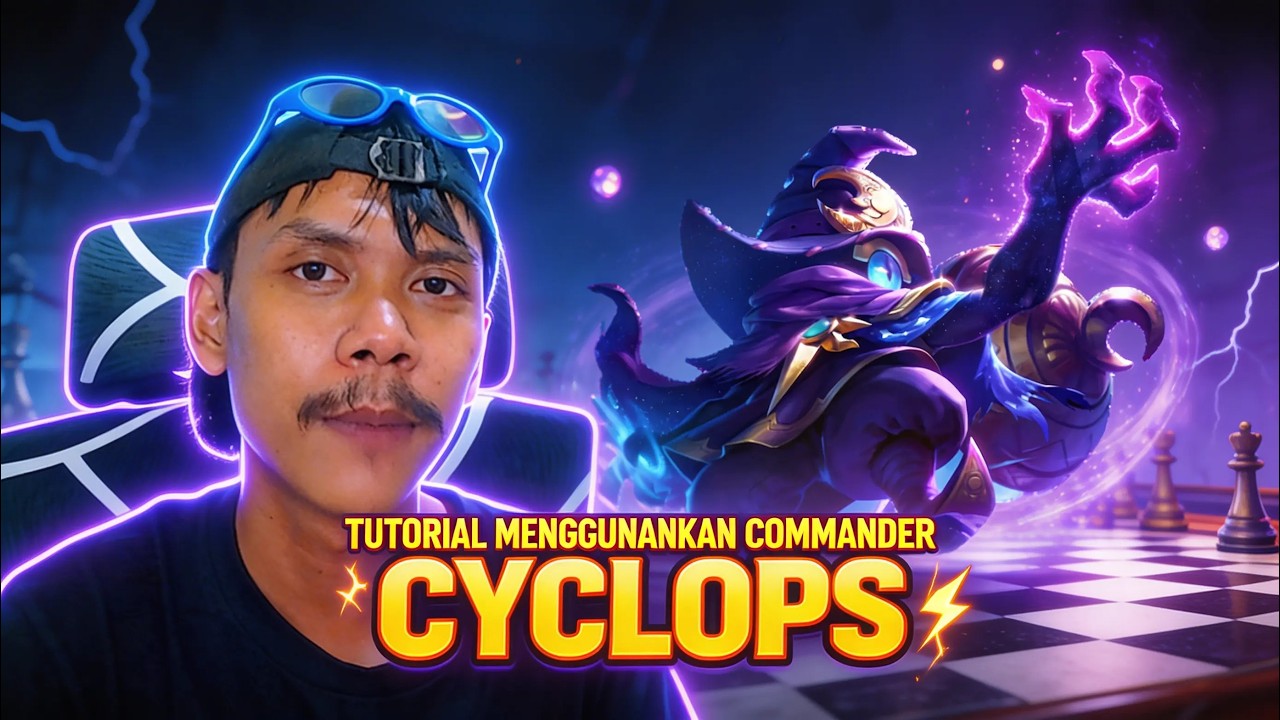TUTORIAL COMMANDER CYCLOPS TERBARU! Cara Main Auto Win di Magic Chess