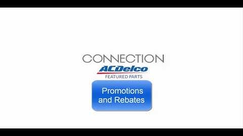 ACDelco CONNECTION eBit – Promotions