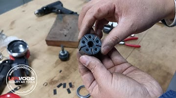 How to repair air random orbital sander - disassemble and assemble UW-2165M