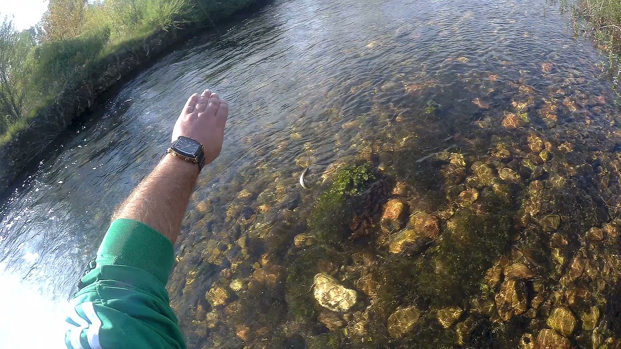 Pesca en Santibañez de Ordás, río Luna, 14 05 2021