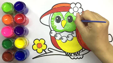 Tô Màu Con Cú Mèo
