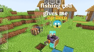 Fishing rod gives me op item 😱#minecraft#mod#trending#viralvideo#A1ZX#feedvideo#gaming#games