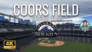 Coors Field Stadium Tour, Colorado Rockies [4K] A Guided Tour