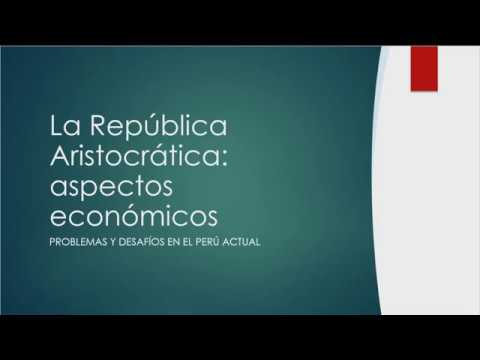 República aristocrática: economía