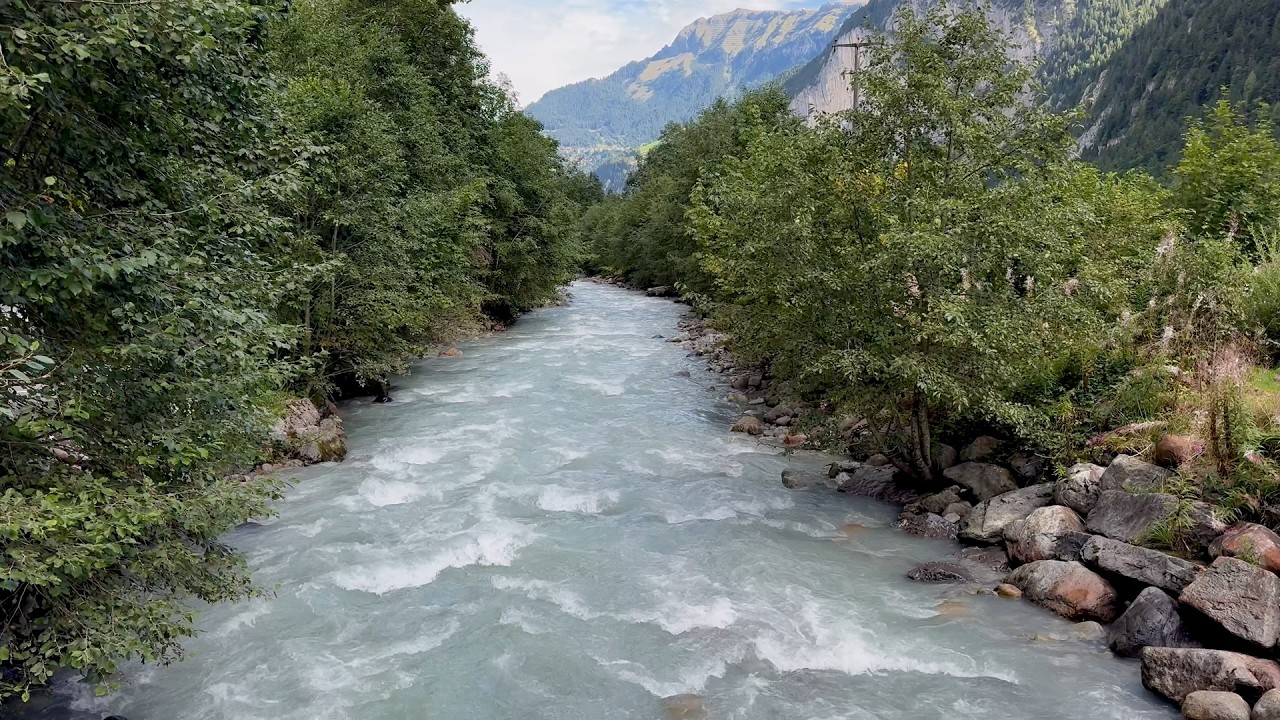 Lauterbrunnen Valley, Switzerland 4K | Glacial River & Swiss Alps Scenery