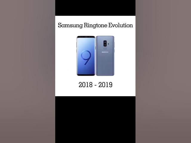 Samsung Ringtone Evolution #shorts