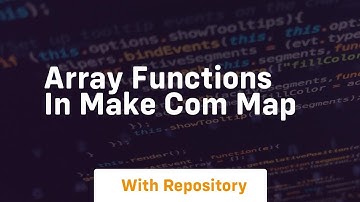 array functions in make com map