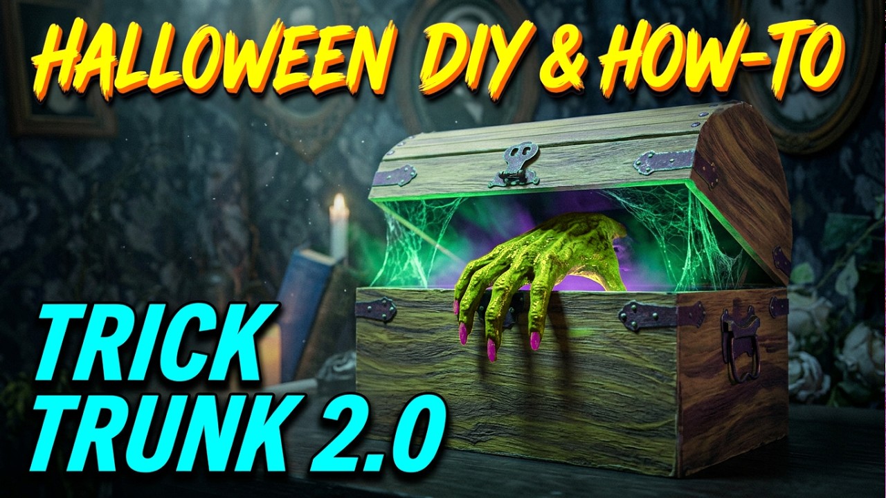 Animated Trick Trunk 2.0 | DIY Halloween Prop Tutorial | Step-By-Step Haunted House Animatronic