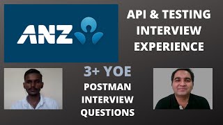 ANZ Testing Interview Experience | API Interview Questions and Answers| 3+ YOE Wealth